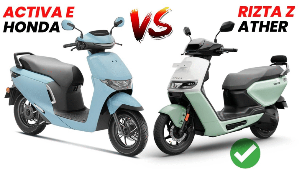 Honda Activa Electric vs Ather Rizta – Which is better for families?